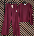 Comfy labelpak bordeaux