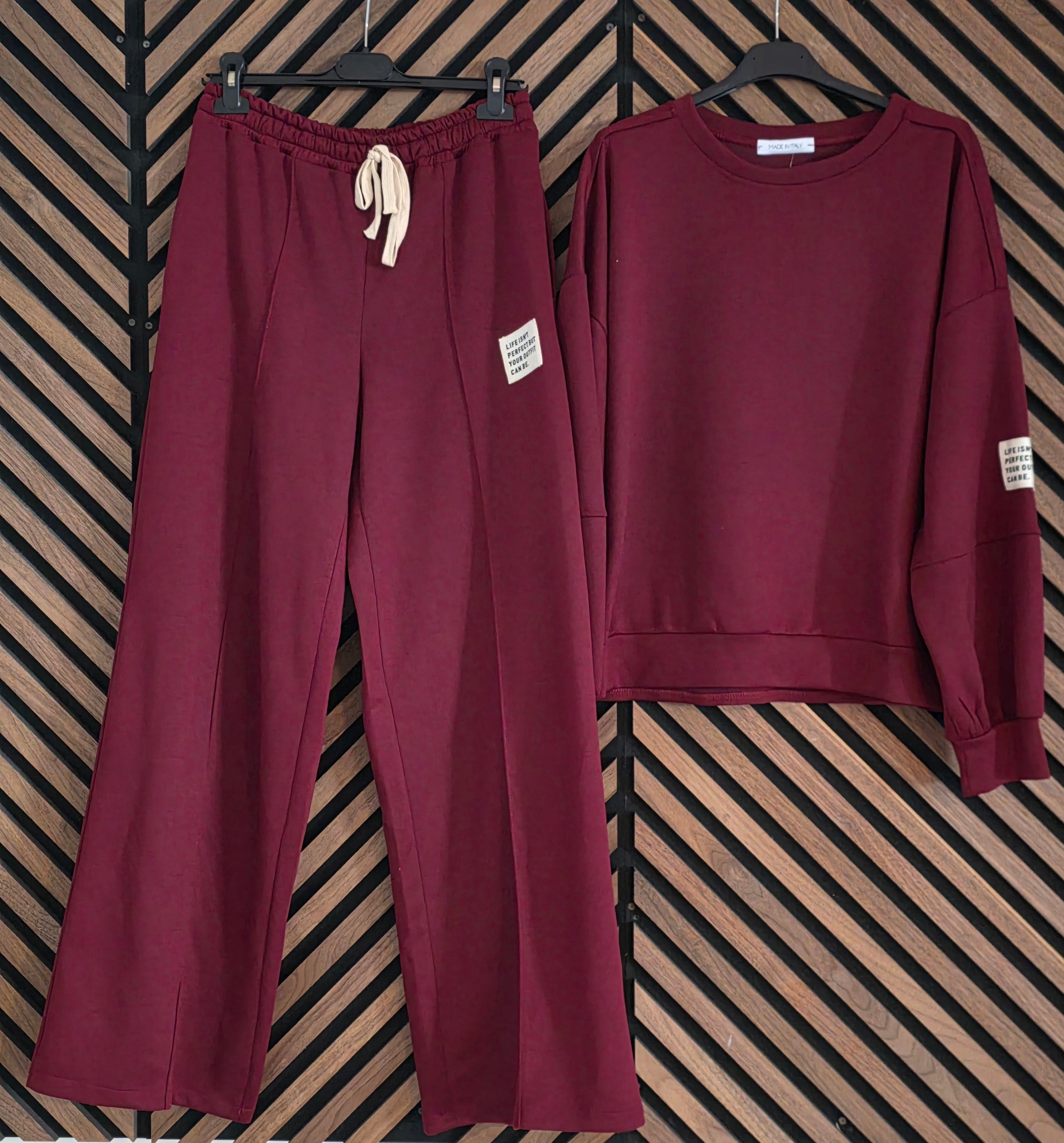 Comfy labelpak bordeaux