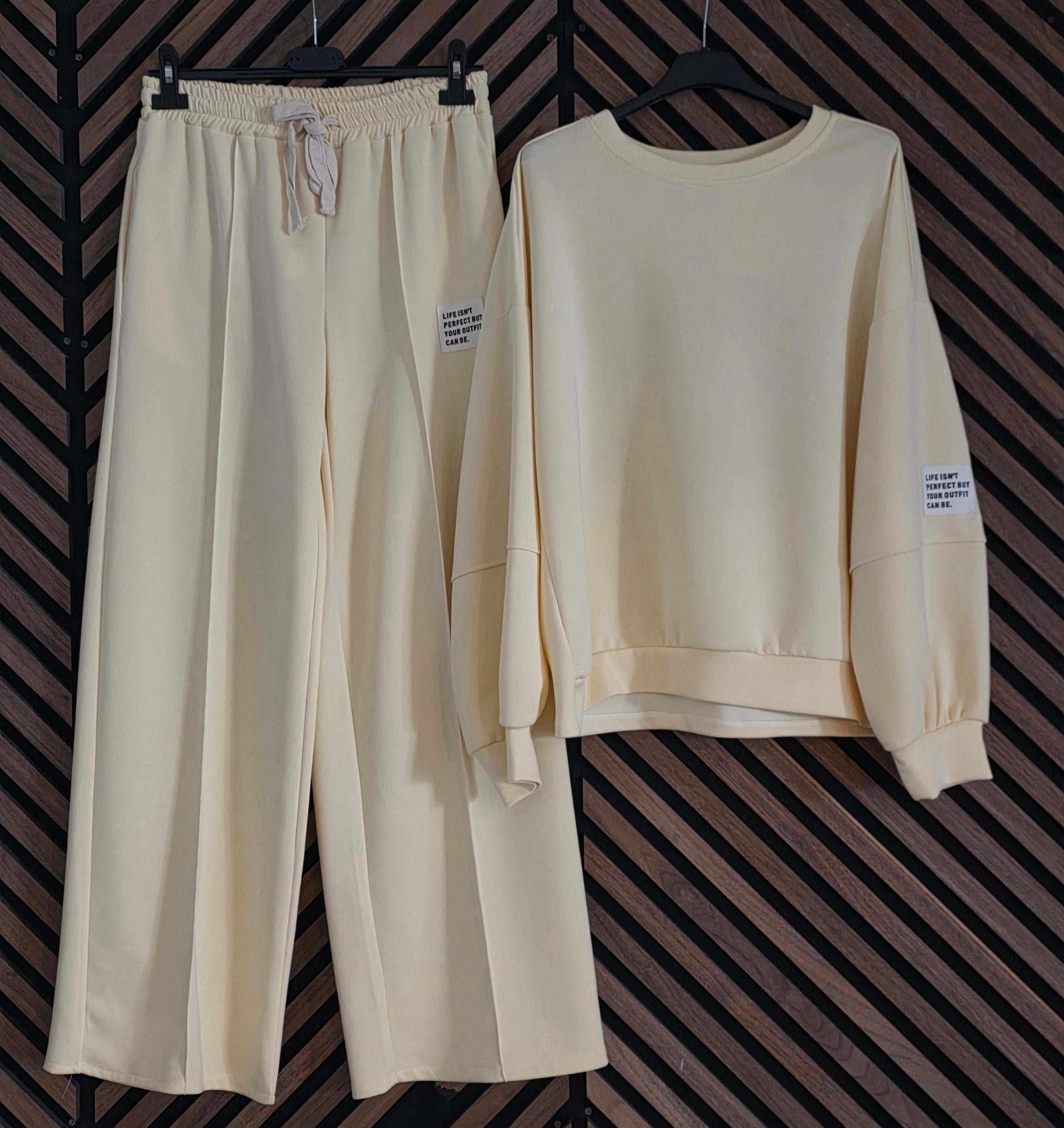 Comfy labelpak zacht geel