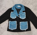 blazer half jeans