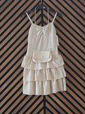 Ruffle jurk met tas